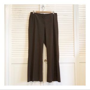 J.Jill Brown Wide Leg Stretch Trousers